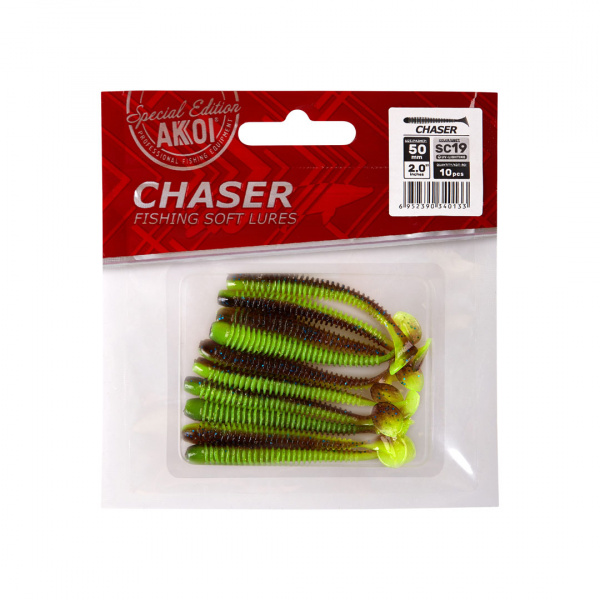 Силиконовая приманка AKKOI CHASER  88mm цвет SC19 Силиконовая приманка AKKOI CHASER  88mm цвет SC19