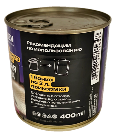 Добавка для прикормки металлобанка 430мл "Дунаев  Крупный Лещ"