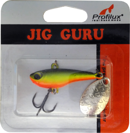 Джиг-блесна Тэйл-Спиннер (14 гр)  цв.306 (желтый-черноспинка)