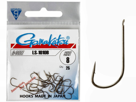 Крючки Gamakatsu LS-1010B HOOKS BRONZE разм. 08 25шт. Крючки Gamakatsu LS-1010B HOOKS BRONZE разм. 08 25шт.