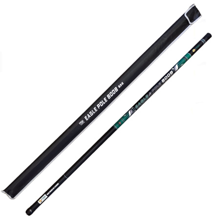 Удилище тел. без колец (маховое) "EAGLE POLE" FISH CRYSTAL , длина 8 м (Gr.10-40) CARBON 30T+40T