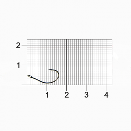 Крючок Dunaev Trout Super Black # 8 (упак. 7 шт)