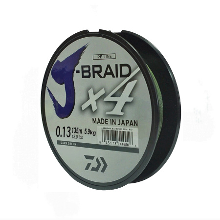 Шнур Daiwa J-Braid X4 0.13 mm
