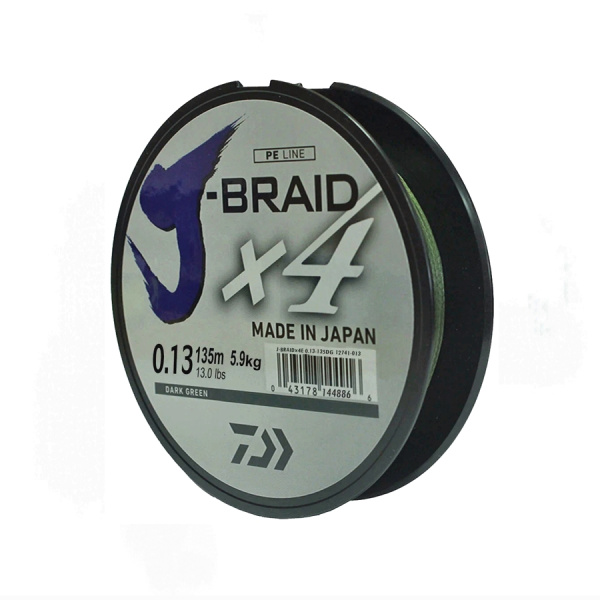 Шнур Daiwa J-Braid X4 0.13 mm