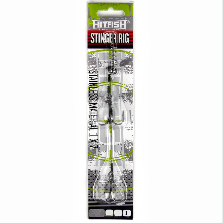 Оснастка HITFISH STINGER RIG #M оснащ. тройниками #1 нагр. 20kg дл. 3.5+5,5cm