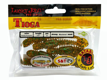 Виброхвосты съедоб. искусст. LJ Pro Series TIOGA 3.9in (10.00)/PA19 5шт.