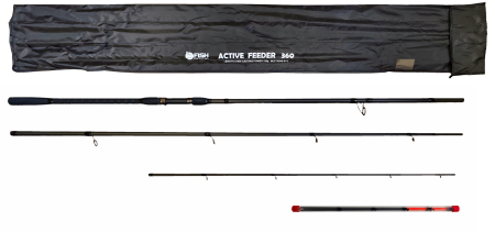 Удилище фидерное "ACTIVE FEEDER", тест до 150 г, 3,60 м, 3+3, (1,5oz - стекл., диам. 2,2)