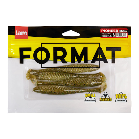 Силиконовая приманка FORMAT PIONEER 125mm (4шт.) цвет F04