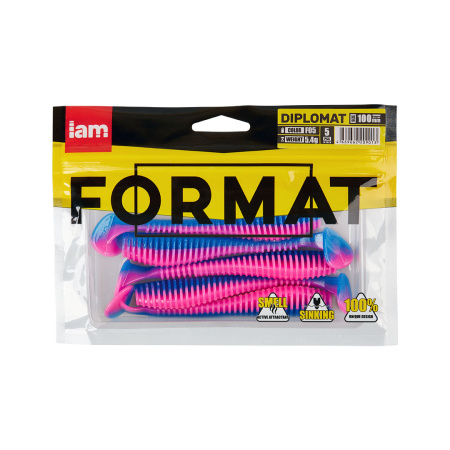 Силиконовая приманка FORMAT DIPLOMAT 100mm (5шт.) цвет F05