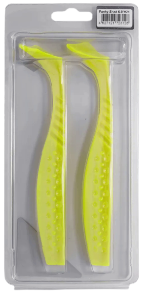 Приманка силиконовая Frapp Funky Shad 6,9" #21 (2 шт/уп)