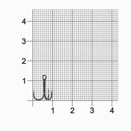 Крючок Тройник Dunaev  401 #12 (упак. 8 шт)