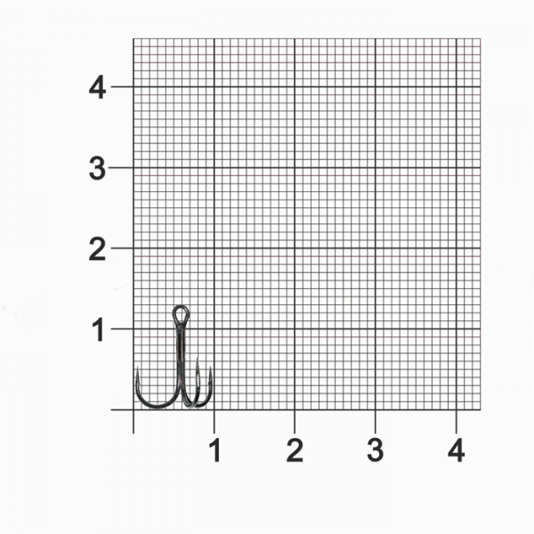Крючок Тройник Dunaev  401 #12 (упак. 8 шт)