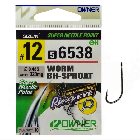 OWNER Крючок Worm BH-Sproat BC №12 10шт OWNER Крючок Worm BH-Sproat BC №12 10шт