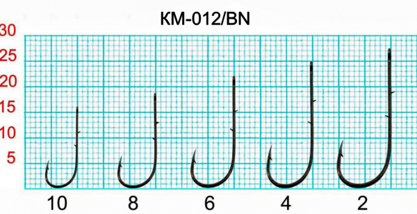 Крючок KM012 BAITHOLDER с ушком, №8, покрытие BN (7 шт) Крючок KM012 BAITHOLDER с ушком, №8, покрытие BN (7 шт)