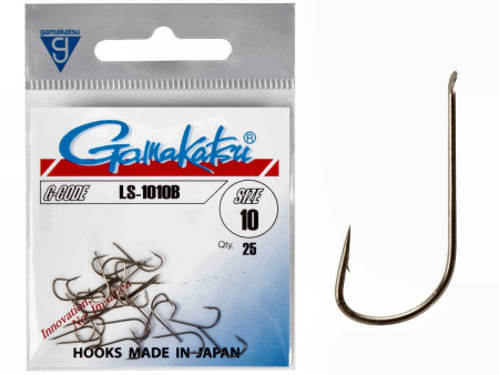 Крючки Gamakatsu LS-1010B HOOKS BRONZE разм. 10 25шт. Крючки Gamakatsu LS-1010B HOOKS BRONZE разм. 10 25шт.