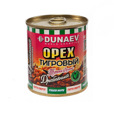 Добавка для прикормки металлобанка 320мл "Дунаев Тигровый орех дробленый" Тутти-Фрутти