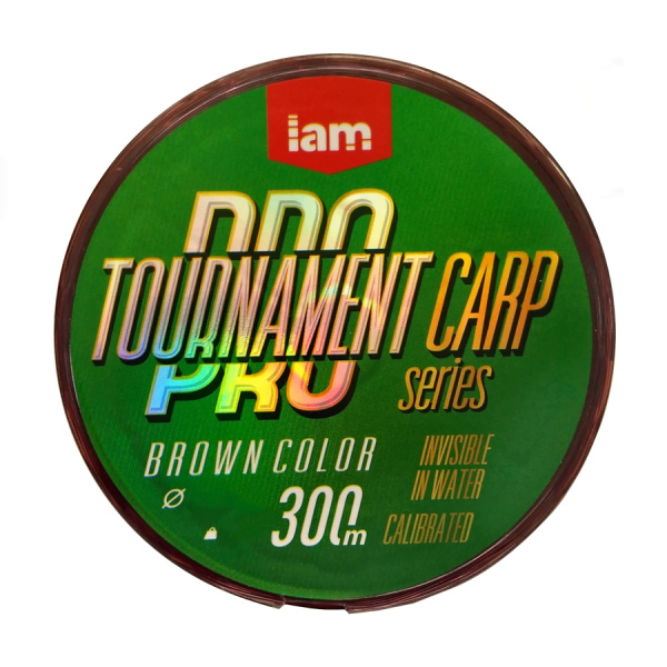 Монофильная леска TOURNAMENT PRO CARP 300m (brown) d0.370