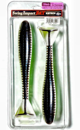 Приманка силиконовая Keitech Swing Impact FAT 7.8" #EA15 Grape Chart Red FLK