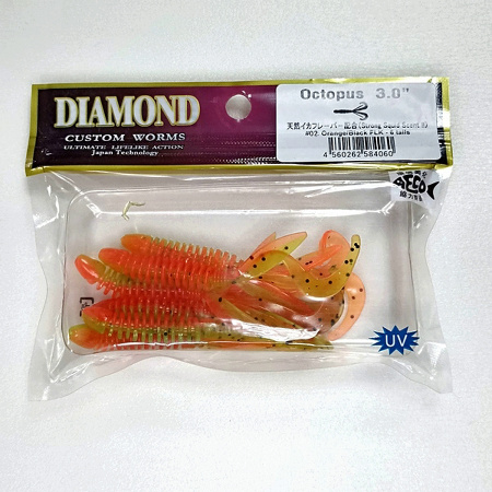 Силиконовая приманка DIAMOND Octopus 3" #02