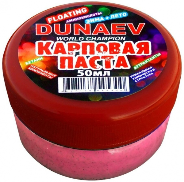 Паста Dunaev 50мл Карп Клубника