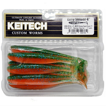 Приманка силиконовая Keitech Easy Shiner 4" PAL #11 Rotten Carrot