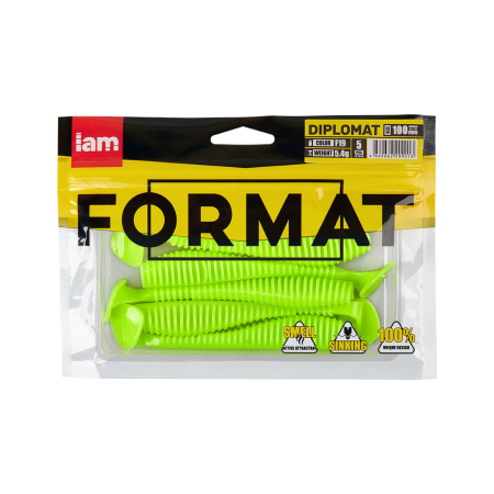 Силиконовая приманка FORMAT DIPLOMAT 100mm (5шт.) цвет F19