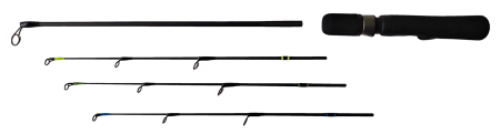 Удилище зимнее разборное ZUB Icer Compact Комплект 3 хлыста (ML, MH, H )