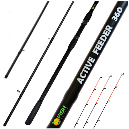 Удилище фидерное "ACTIVE FEEDER", тест до 120 г, 3,60 м, 3+3, (1,5oz - стекл., диам. 2,2)