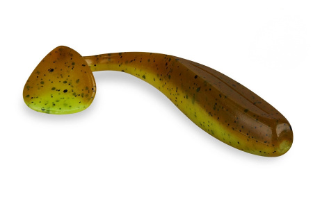 Съедобный силикон виброхвост AKKOI DROP 74 OR17