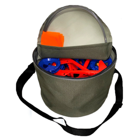 Набор жерлиц на стойке оснащенных (в круглой сумке 10шт), РБ