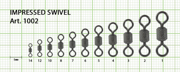 Вертлюжок цилиндр. с накаткой №10 (14 кг), (упак. 10 шт)