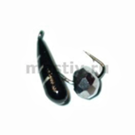 Хрень 3 чёрный, гр шарик, 0,65гр. (серебро)