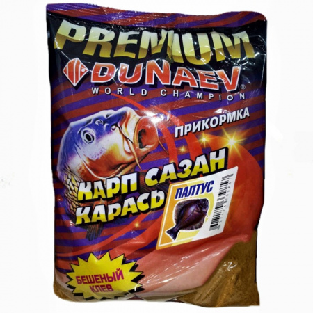 Прикормка "DUNAEV-PREMIUM" 1кг Карп-Сазан Палтус