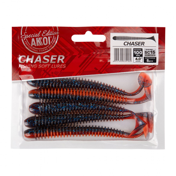 Силиконовая приманка AKKOI CHASER 100mm цвет SC15 Силиконовая приманка AKKOI CHASER 100mm цвет SC15
