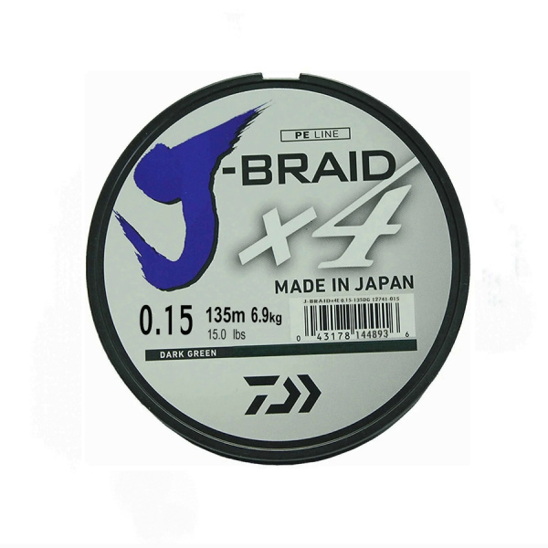 Шнур Daiwa J-Braid X4 0.15 mm