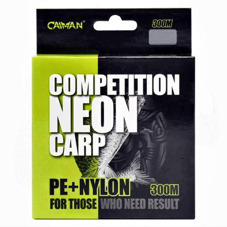 Леска Caiman Competition Neon Carp 300м green 0,32мм