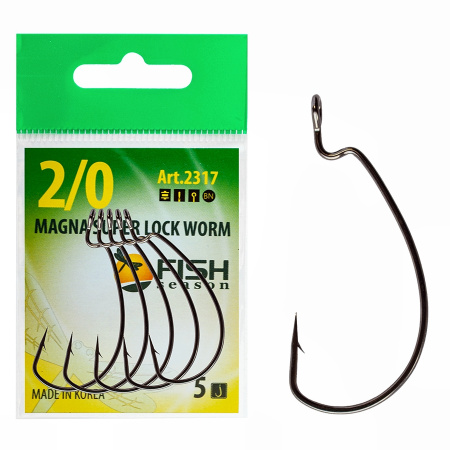 Крючок (офсет) MAGNA SUPER LOCK, №1/0 (5 шт)