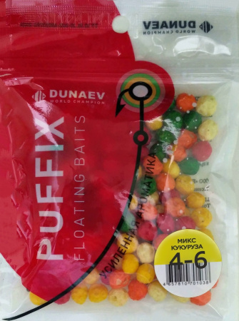 Пуффы DUNAEV 4-6мм, микс кукуруза
