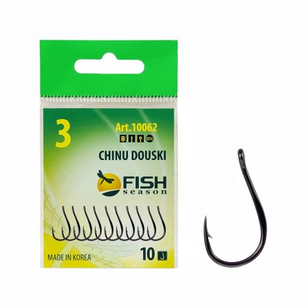 Крючок CHINU DOUSKI-RING №3 с ушком, покрытие BN (10 шт)