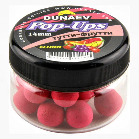 Бойлы DUNAEV POP-UP 14мм Тутти-Фрутти (30г)