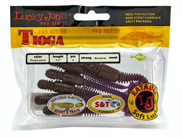 Виброхвосты съедоб. искусст. LJ Pro Series TIOGA 3.4in (08.64)/S13 6шт.