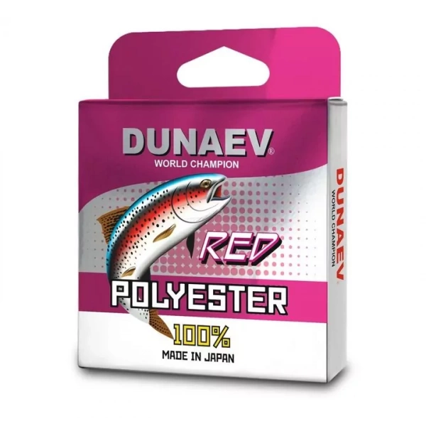 Леска Dunaev Polyester RED 0.165мм 100м Леска Dunaev Polyester RED 0.165мм 100м