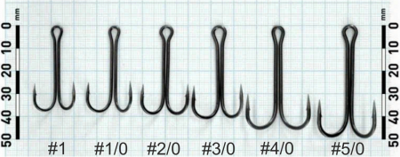 Двойные крючки Narval Fishing Long Double Trouble, Teflon Coating #1/0 