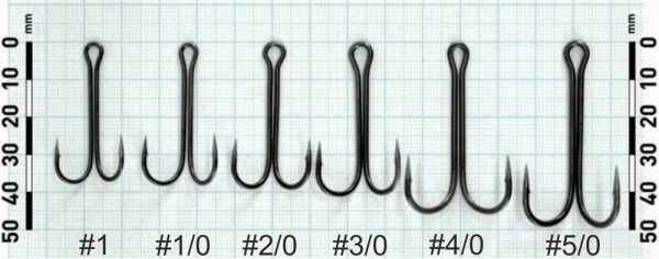 Двойные крючки Narval Fishing Long Double Trouble, Teflon Coating #2/0 