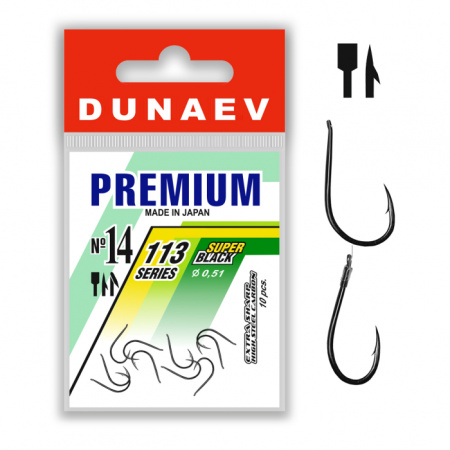 Крючок Dunaev Premium 113 #14 (упак. 10 шт)