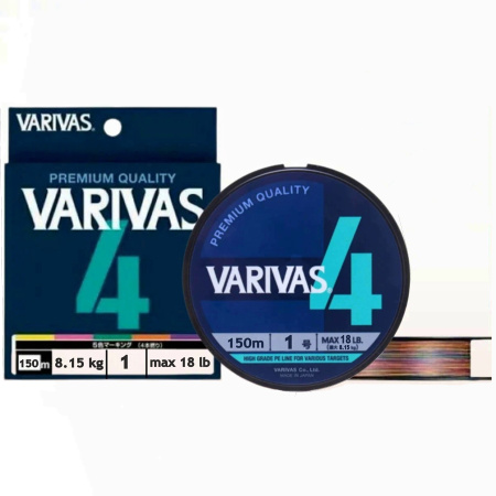 Плетеный шнур VARIVAS PE 4 150m 1.0 Marking