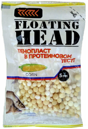 Пенопласт в протеиновом тесте D-5 мм.КУКУРУЗА белый