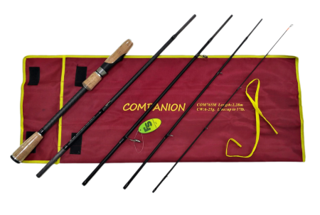 Удилище спиннинговое COMPANION, 5 секции, длина 2,28 м, тест 6-25 г