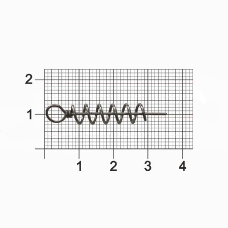 Ввертыш для силиконовой приманки ZUB размер M 7шт/уп