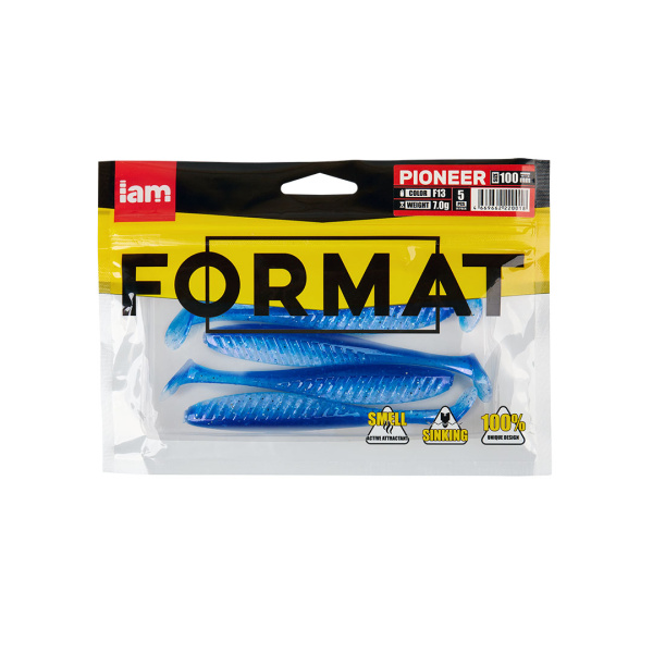 Силиконовая приманка FORMAT PIONEER 100mm (5шт.) цвет F13